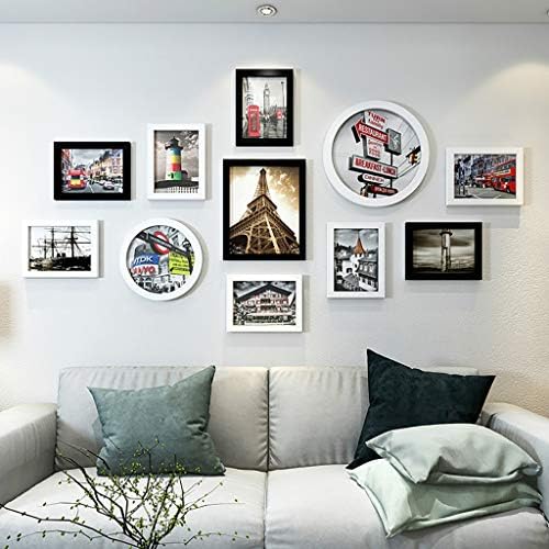 RFQ Wall-Mounted Photo Wall, Round Photo Frame,Multi Picture Photo Frames Wall Set 11 Pieces Set,Gallery Photo Wall,Multi Pack Picture Frame Value Set,4 Colors Gallery Wall Photo Frame Kit