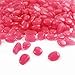 Whonline 200 Pcs Artificial Pink Glow Pebble for Garden Decoration