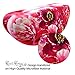 MyEyeglassCase Hard Sunglasses Cases for Large to oversized frames with cleaning cloth (AS179 Peonies)