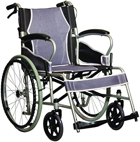 Antar AT52301 Chair with Ultra Light Steel Wheels 12.5 kg, Grey/Black