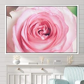 signwin Framed Canvas Wall Art Bright Flowers Closeup...