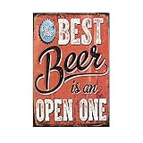 12x8 Inches Beer Theme Vintage Metal Sign Tin Poster Tavern Bar Pub Shop Retro