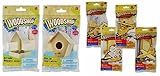Wood Craft Model Activity Kits, Helicopter, Fighter Plane, Pirate Ship, Race Car, Bird House, Bird Feeder, 6-kit Set