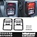 MAIKER Jeep Wrangler Tail Light Cover Jeep Tail Light Guards Protectors Covers for Jeep Wrangler Unlimited JK 2007-2016 2Pcs