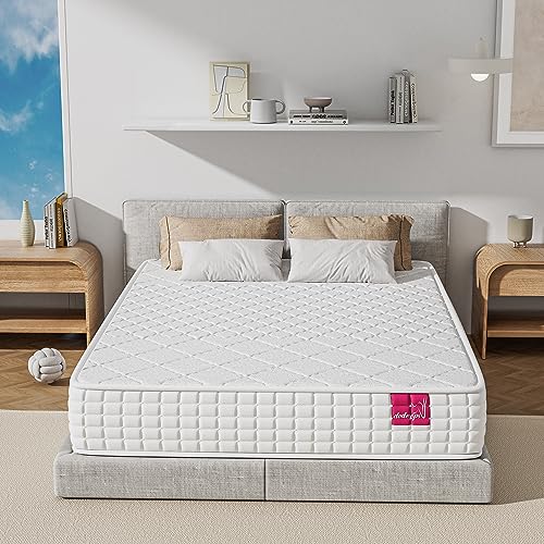 dosleeps Single Mattress 3FT 9-Zone Pocket Sprung Mattress with Memory Foam and Tencel Fabric - Orthopaedic Mattress - Thickness:9.4 Inch,White …
