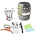 12/16 Pcs Camping Cookware Stove Carabiner Canister Stand Tripod Folding Spork Set Bisgear Outdoor Camping Hiking Backpacking Non-stick Cooking Picnic Knife Spoon Wine Opener