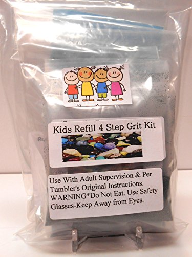 Kids "Kidz Gritz" Refill Rock Tumbler Grit Kit Polishes 1/2 lb of Rocks