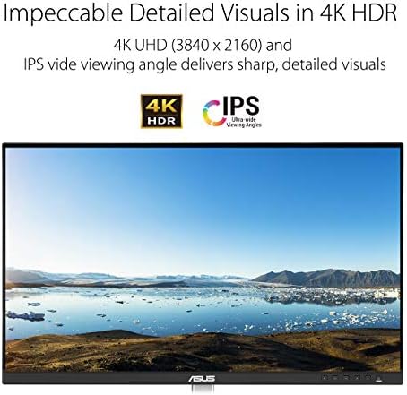 ProArt Display PA279CV monitor 4K HDR UHD de 27 polegadas (3840 x 2160), IPS, 100% sRGB/Rec. 709, ΔE < 2, hub USB USB HDMI DisplayPort USB-C, calma verificada, cuidados oculares, pivot inclinável,