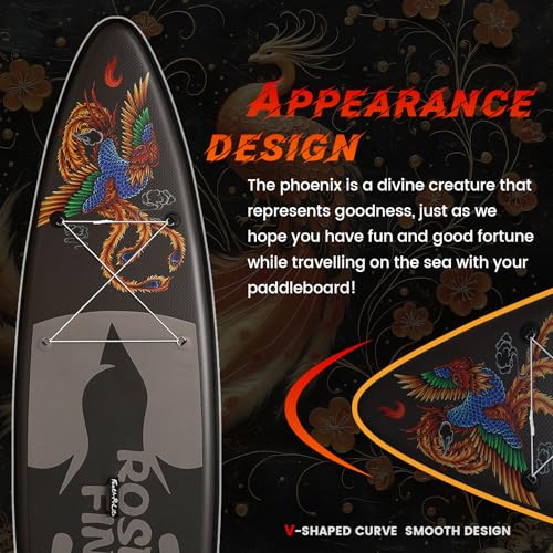 FEATH-R-LITE Tavole da Stand Up Paddle Gonfiabili Paddleboard Multifunzionale con Pompa Manuale, Zaino SUP, Guinzaglio, Pagaia Regolabile, Per Adulti, Tutti i Livelli di Abilità
