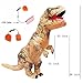 Adult Inflatable T-rex Costume Dinosaur Halloween Suit Cosplay Fantasy Costumes Brown