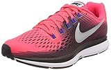 Nike Women's Air Zoom Pegasus 34 Running Shoes (8 B US, Solar Red/Metallic Silver)