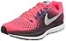 NIKE Women's Air Zoom Pegasus 34 Running Shoes (8 B US, Solar Red/Metallic Silver)