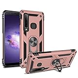 Case for Samsung Galaxy A9 2018 Case,Galaxy A9s Armor Case Hybrid Dual Layer 360 Degree Rotating Kickstand Phone Protective for Samsung Galaxy A9 Star pro(Pink)