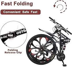 Max4out 26 Inch Folding Bikes Mountain Bike with