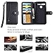 Essential Ph-1 Case, Essential Phone Wallect Case, [Wallet Stand] Flip Magnetic 6 Cards Slot/Cash Pocket PU Leather Cover with Wrist Strap and Oil Edge Making for Essential Phone PH-1 (Black)