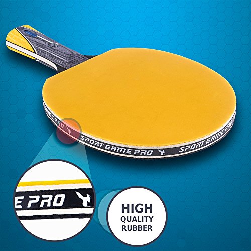 Ping Pong Paddle with Killer Spin + Case for Free Professional Table