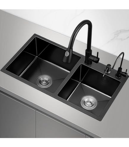 Rottami White Single Bowl Kitchen Sink – 18x11 Inch Stainless Steel Drop-In/Topmount Prep Sink With Sound Dampening & Anti-Condensation Coating