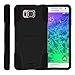 TurtleArmor | Samsung Galaxy Alpha Case | G850 [Gel Max] Dual Layer Hybrid Shock Silicone Hard Shell Case Kickstand Cool Designs - Black