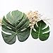 LEOBRO Tropical Palm Leaves Simulation Leaf Artificial Tropical Green Plant Leaves 13 Inch and 8 Inch Combination Leaves for Hawaiian Luau Party Decoration Shipping by FBA (20 Pieces)