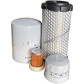 CFKIT Maintenance Filter Kit Compatible with LS-Tractor MT225E (Roll bar model w/ S3L2 Eng)