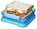 Sistema Lunch Collection Sandwich Box Food Storage Container, 15.2 Ounce/1.9 Cup, Assorted Colors