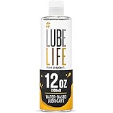 LUBELIFE Water-Based Lube &ndash; Personal Lubricant for Men, Women &amp; Couples, Travel Size, Non-Staining, Easy Clean-Up, Toy-Safe, 12 Fl Oz