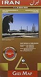 Iran Map (English, French and German Edition) by 