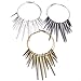 ILOVEDIY 3pairs Basketball Wives Earrings Jewelry 57mm Hoop Earrings Basketball Wives