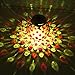 Sogrand SS-SGD-SLG1603 Solar Lantern Jar Lights Table Lamp Glass Ball Table Light Hanging Lanterns Decorative for Mason Jars Tabletop Lamps Outdoor Decorations for Decor Garden Gift [Red]