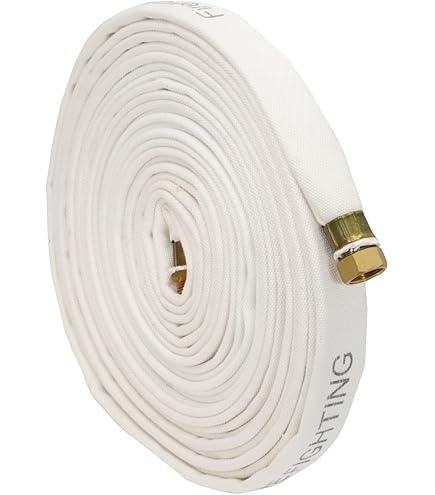 Fire Hose Single Jacket 2" X 100 FT - Lay-Flat With Aluminum Camlock Connections