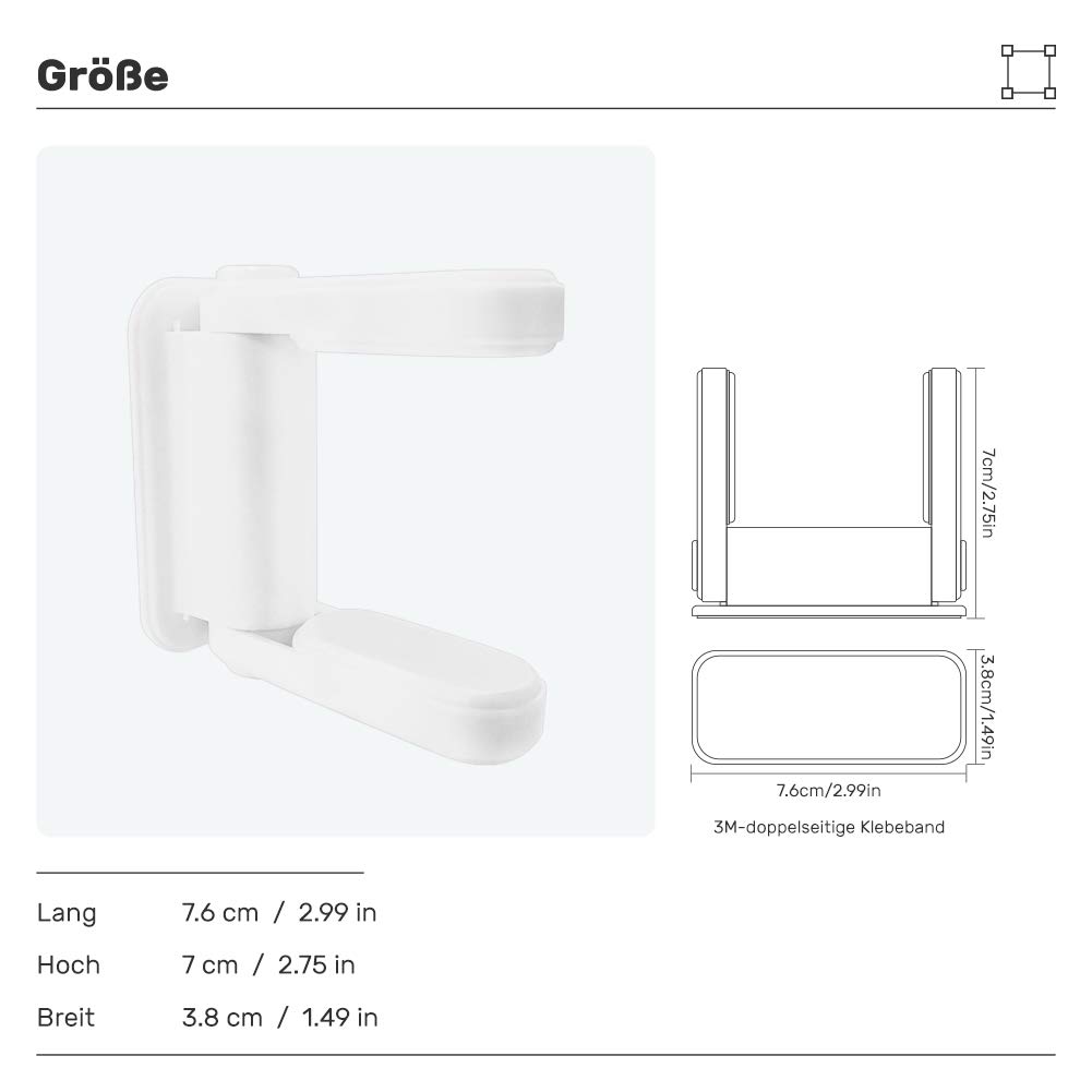 Türdrückerschloss Fenstersicherung kinder sicherheitsschloss Kindersicherung 2er Pack Türgriffschloss für Baby
