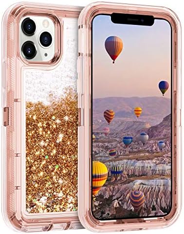 Coolden Case For Iphone 11 Pro Max Cases Protective Glitter Case For Women Girls Cute Bling Sparkle Heavy Duty Hard Shell Shockproof Tpu Case For 19 Release 6 5 Inches Iphone 11 Pro Max Rose Gold
