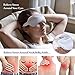 Unimi Heated Eye Mask for Dry Eyes, Microwaveble Moist Eye Compress for Puffy Eyes, Pink Eyes, Headache, Migraine Relief, Sinus Pain, Bruder Eye Compress Moist Heat Eye Mask Washable & Reusable