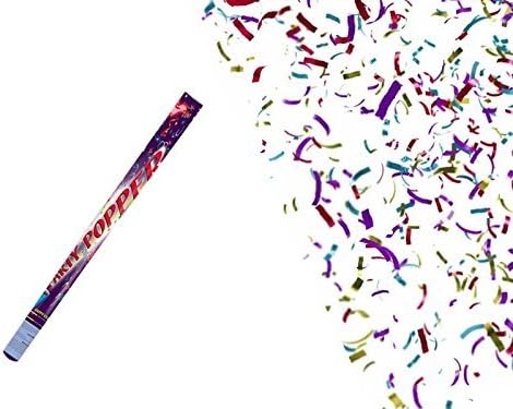 16 Inch Disposable Confetti Cannon Popper (Tissue Paper: Purple) by Premier Glow