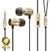 XtremeMac GGMM high Sound Quality Earphone Hands Free Call Correspondence Champagne Gold C 800-01, Clear