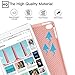 Ztotop Case Newest for iPad 9.7 Inch 2018 with Pencil Holder - Lightweight Soft TPU Back Cover and Trifold Stand with Auto Sleep/Wake, Protective for iPad 6th Generation(A1893/A1954),Rose Gold