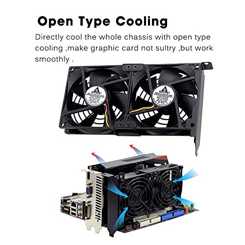 GDSTIME GPU Cooler Dual 92mm PCI Fan 12V GPU Fan DC Brushless Graphic Card Fan PCI Cooling Fan Video Card VGA Cooling Case fan - Image 5