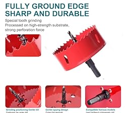 3-5/32"（80mm） HSS Bi-Metal Hole Cutter with