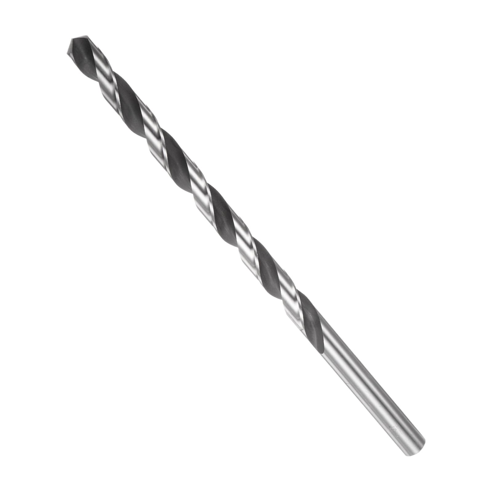 CoCud Twist Drill Bit, 12 mm Cutting Diameter, 0.47" Shank 9.8" Length, High-Speed Steel Black Oxide Extended Straight Jobber Drill Bit Set (Application: Metal Wood Plastic), 1-Pieces