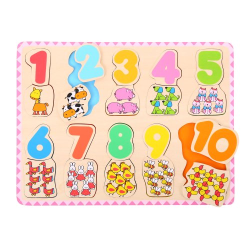 Bigjigs Toys BJ549 Number and Colour Matching Puzzle