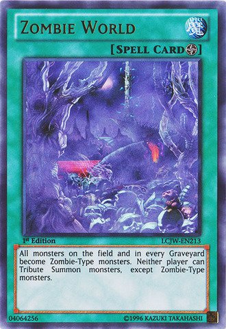 Yu-Gi-Oh! - Zombie World (LCJW-EN213) - Legendary Collection 4: Joey's World - 1st Edition - Ultra Rare