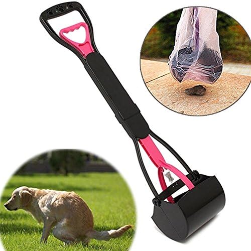 Catnew Long Handle Dog Pooper Scooper Plastic Pet Waste Clean Pickup Tool Poop Picker