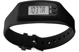 Step Watch - No App No Phone Required Monitor | Large Screen Watch with Pedometer | for Daily Travel Commute Weekend Walking 