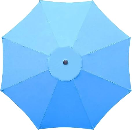 Blue And White Sunnyglade 9ft Patio Umbrella Replacement Canopy Market Umbrella Top Outdoor Umbrella Canopy With