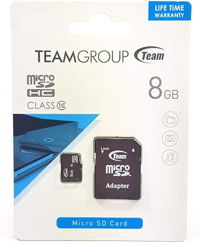 TEAMGROUP 8GB Micro SD Card C10 Class 10 UHS-I microSDHC Memory Card