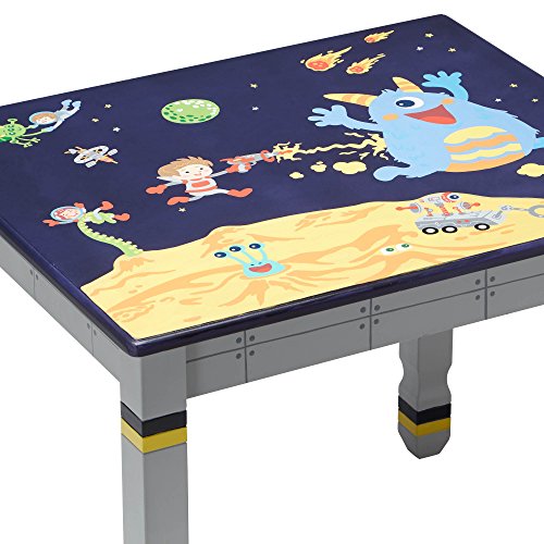 Fantasy Fields TD-12211SET Outer Space Table and Chairs (Set of 2), Blue/Outer Space