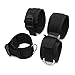 Srider Under the Bed System Restraint Kit with Adjustable Cuffs for Leg, Ankle and Hand, Wrist - Fits Almost Any Size Mattress Black
