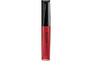 Rimmel London Stay Matte Liquid Lip Color with Full Coverage Kiss-Proof Waterproof Matte Lipstick Formula that Lasts 12 Hours - 500 Fire Starter, .21oz