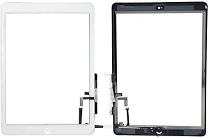 MUSTPOINT Touch Screen Digitizer + Home Button Replacement for iPad Air 1 / iPad 5 5th A1474 A1475 A1476 (White)