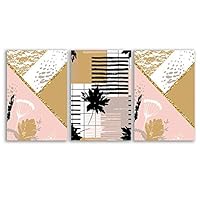 3 Piece Canvas Wall Art - Abstract Geometry - Canvas Prints Home Artwork Decoration for Living Room,Bedroom - 16